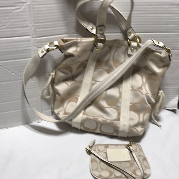 Coach satchel with double straps and gold tone hardware. Like new! - Picture 7 of 9